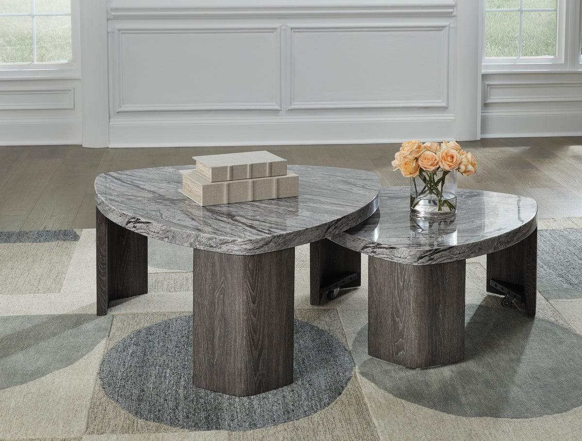 Surmour Stacked Cocktail Table