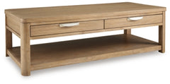 Rencott Coffee Table; Light Brown