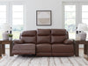 VonRyan PWR REC Sofa with ADJ Headrest;Tobacco