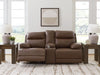 VonRyan PWR REC Loveseat/CON/ADJ HDRST;Tobacco