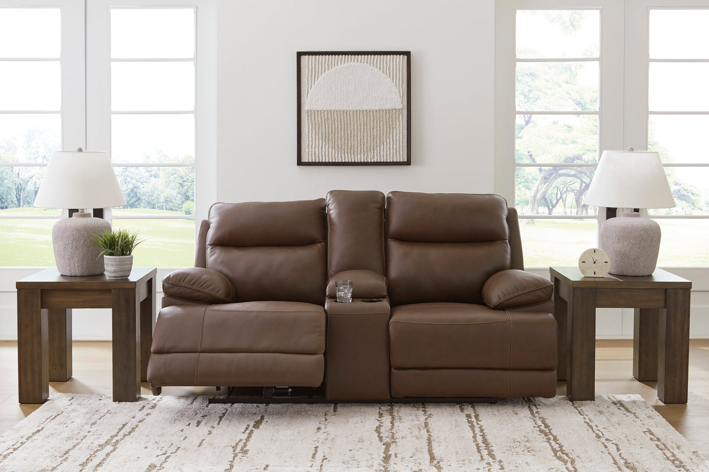VonRyan Power Reclining Sofa Set with Adjustable Headrest