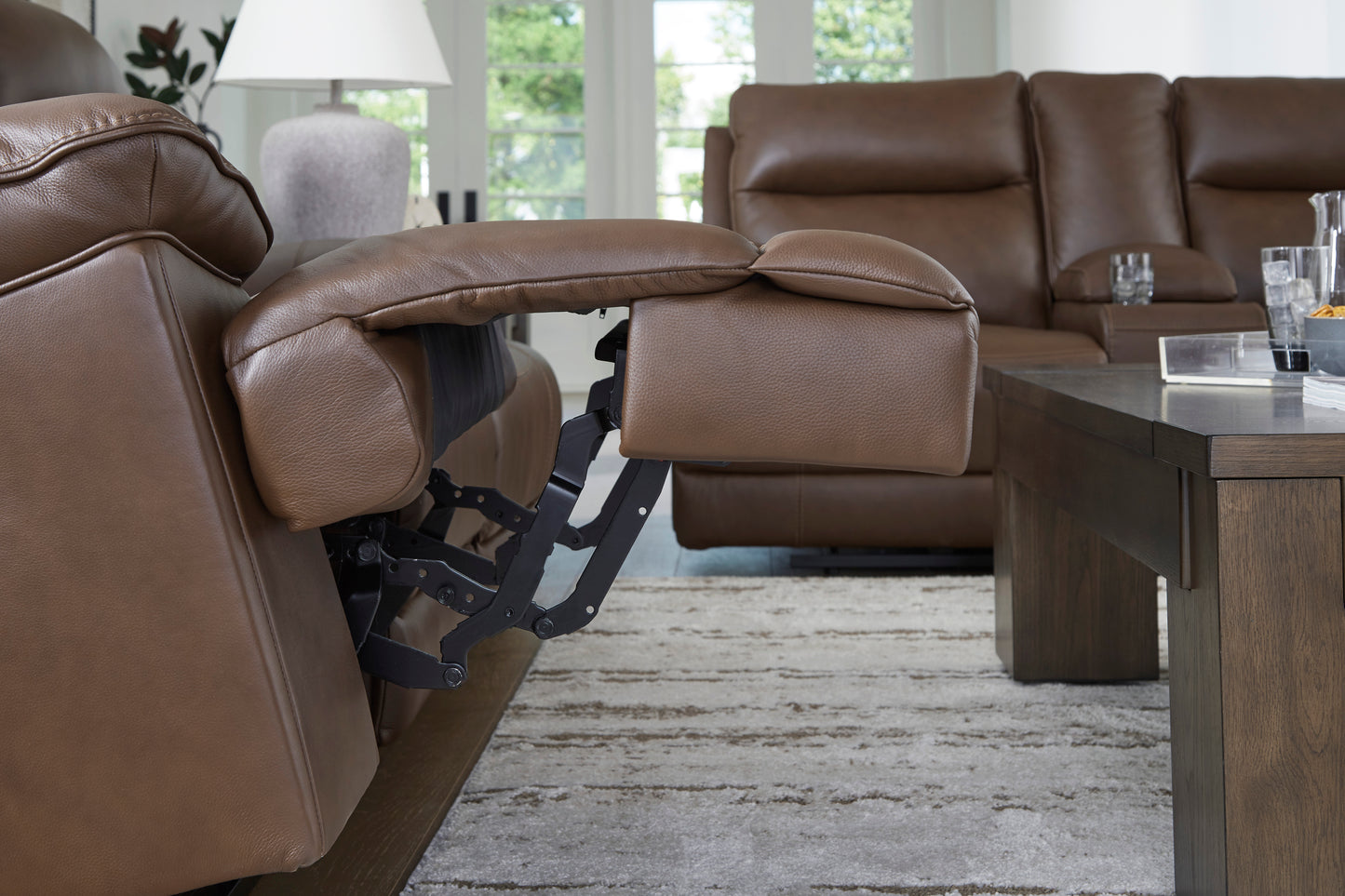 VonRyan Power Reclining Sofa Set with Adjustable Headrest