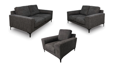 Harrow Pike Sofa, Loveseat and Chair; Pewter
