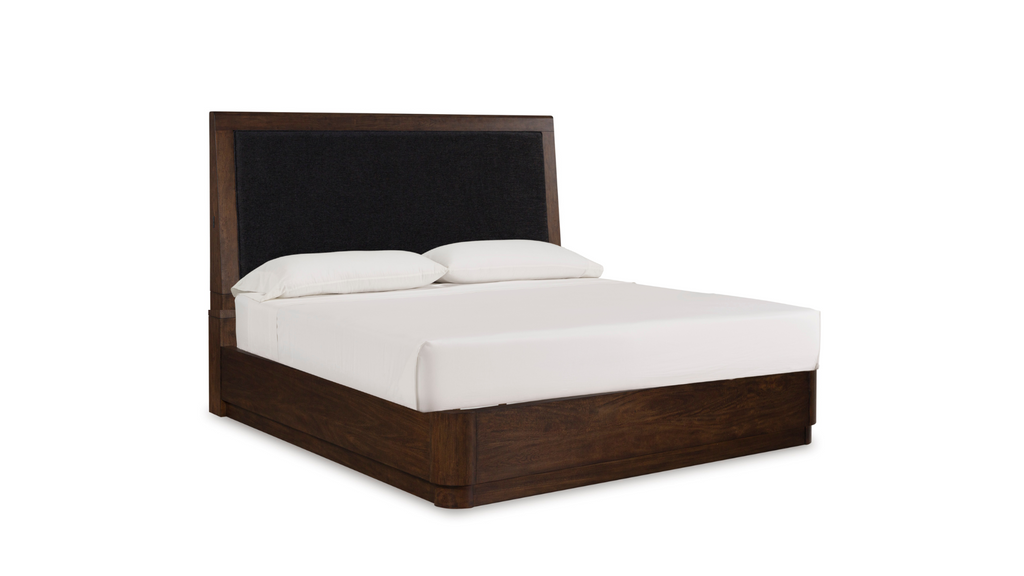 Kendamor King Upholstered Panel Bed