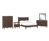 Cadmori King Panel Bed Set; Brown