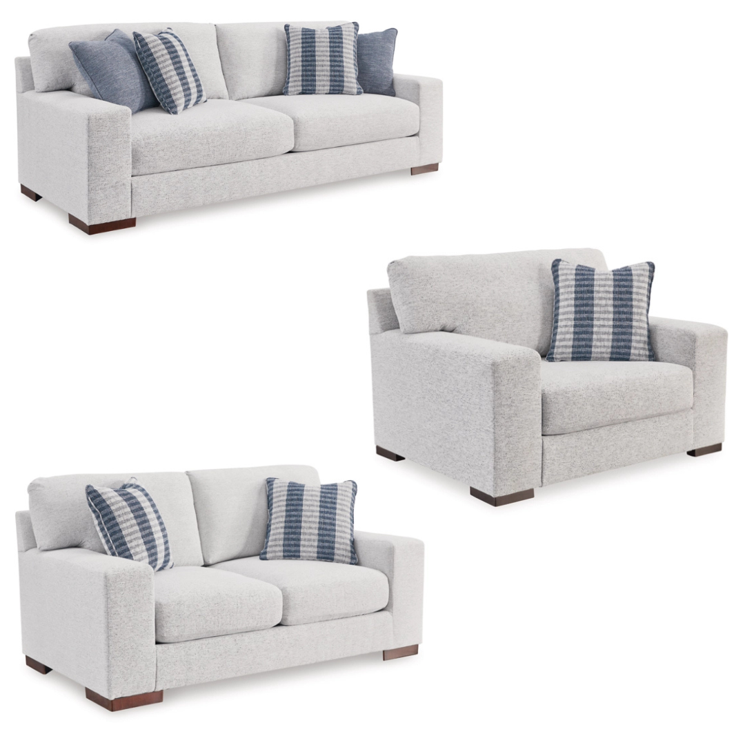 Belvoir Sofa Set;Snow