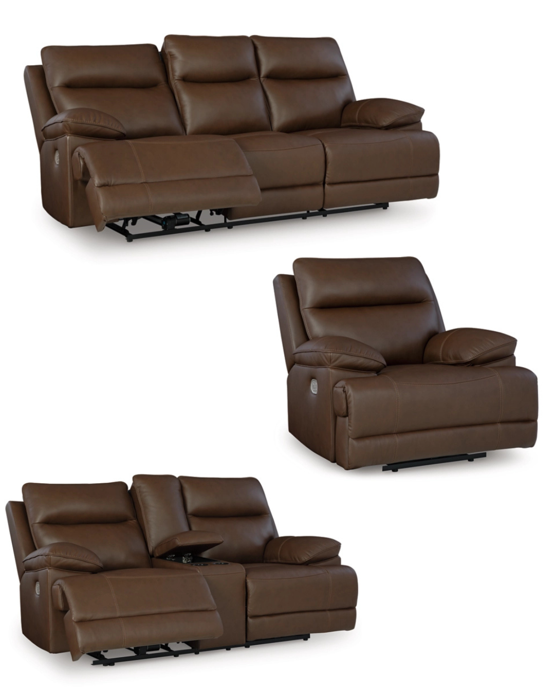 VonRyan Power Recliner Set;Tobacco