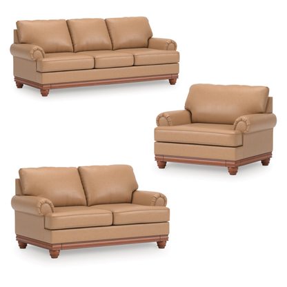 Stoughton Sofa Set; Toffee
