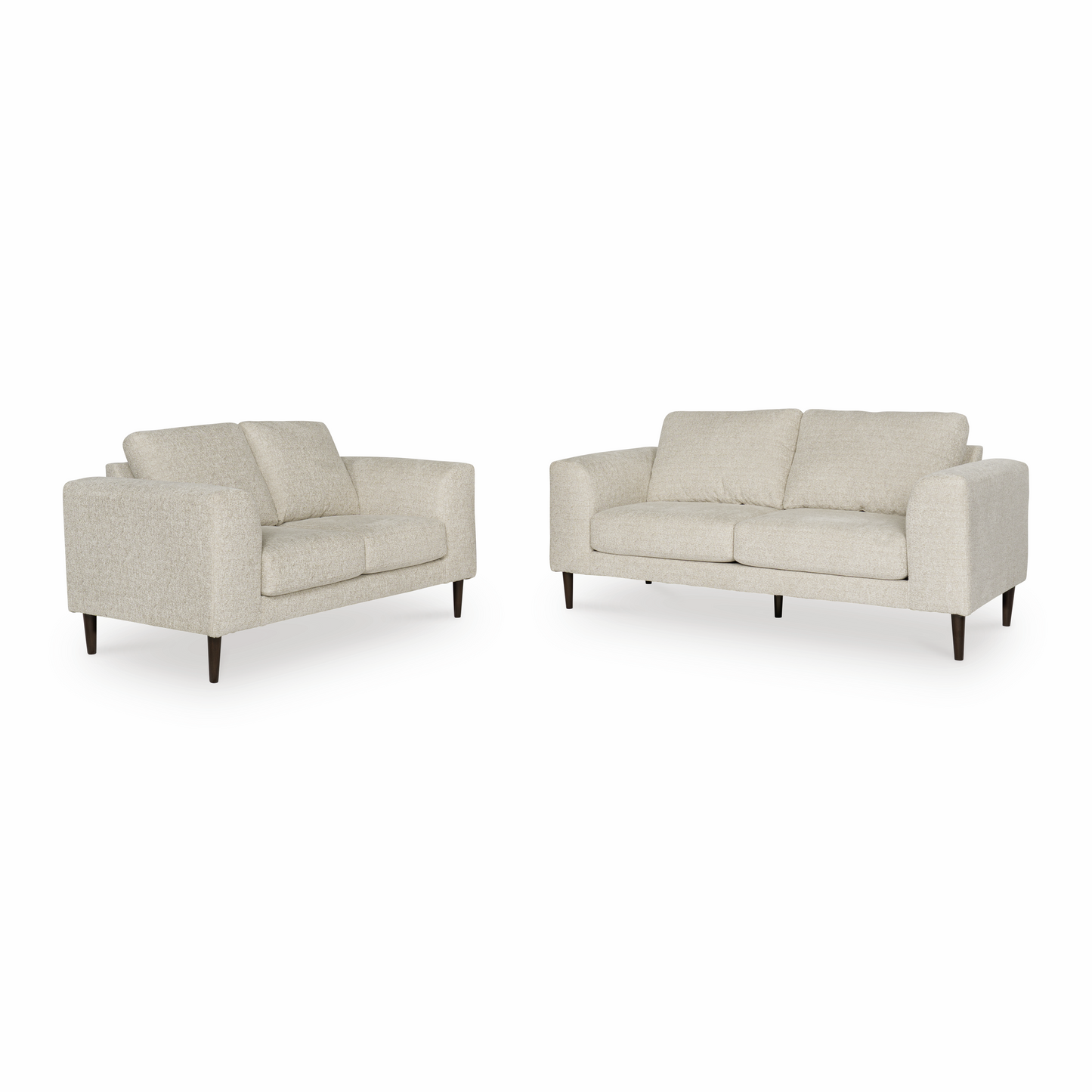 Cavelia Sofa and Loveseat; Sandstone