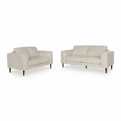 Cavelia Sofa and Loveseat; Sandstone