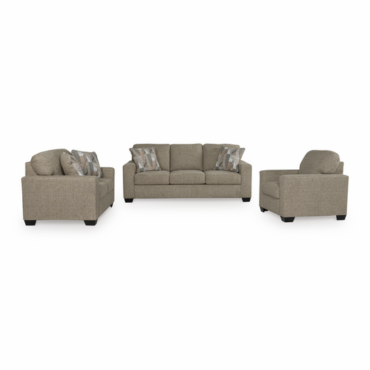 Baristaview Sofa, Loveseat and Chair; Hemp
