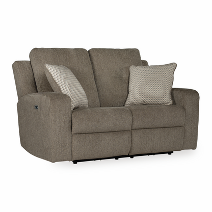 Danum Power Reclining Sofa Set; Alloy