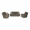 Danum Power Reclining Sofa Set; Alloy