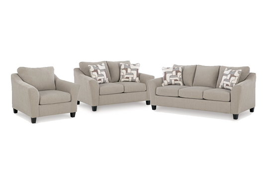 Willarae Sofa Set; Taupe