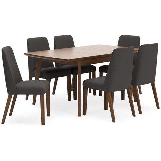 Lyncott Dining Set with Extendable Table with 6 Chairs