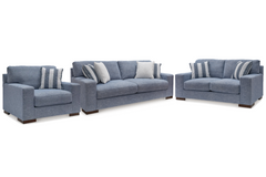 Belvoir Sofa Set; Denim