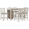 Skempton Counter Height Dining Table and 6 Barstools