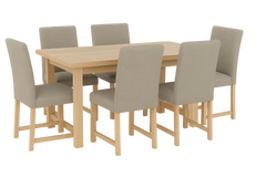 Yalinton Rectangular Dining Room Table with 6 Chairs