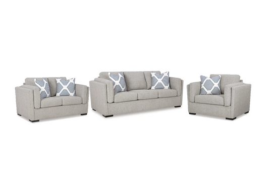 Evansley Sofa Set; Pewter