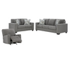 Deltona Sofa, Loveseat and Recliner (Graphite)