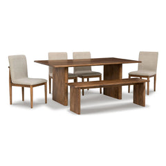 Isanti Dining Table,Bench and Chairs (Set of 6)