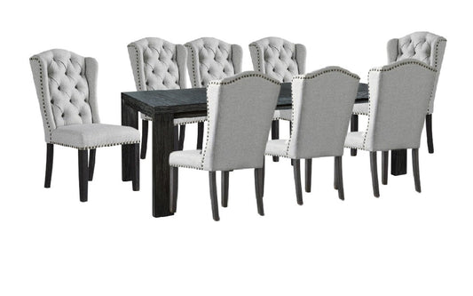 Bellvern Dining Table + Jeanette 8 Seater Dining Chair Set (Now 58%OFF)