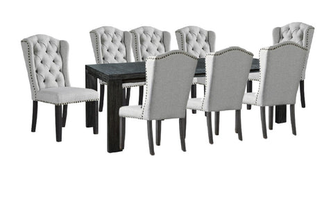 Bellvern Dining Table + Jeanette 8 Seater Dining Chair Set (Now 58%OFF)