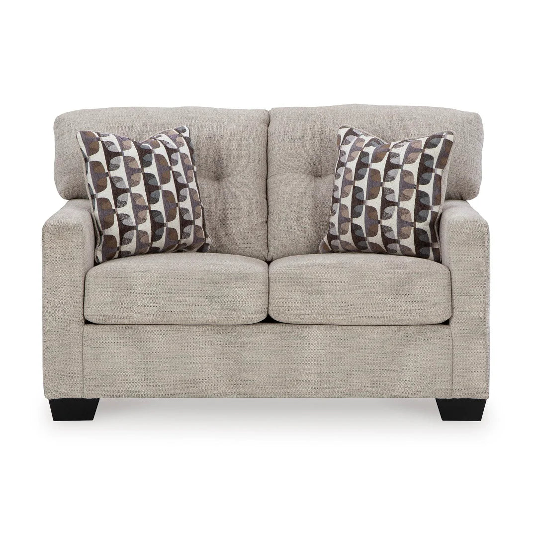 Mahoney Sofa & Loveseat; Pebble