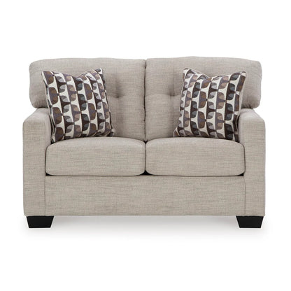 Mahoney Sofa & Loveseat; Pebble