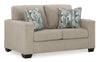 Deltona Sofa, Loveseat and Recliner (Parchment)