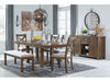 Morriville Dining Table with Bench and Chairs (Set of 6)