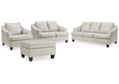 Genoa Sofa Set;Coconut