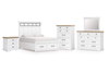 Ashbryn King Panel Storage Bed Set