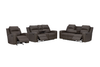 Lavenhorne Reclining Sofa, Loveseat and Recliner; Umber
