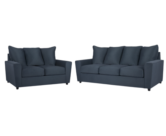 Stairatt Sofa and Loveseat (Ink)