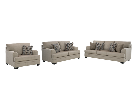 Stonemeade Sofa, Loveseat and Oversized Chair (Taupe)