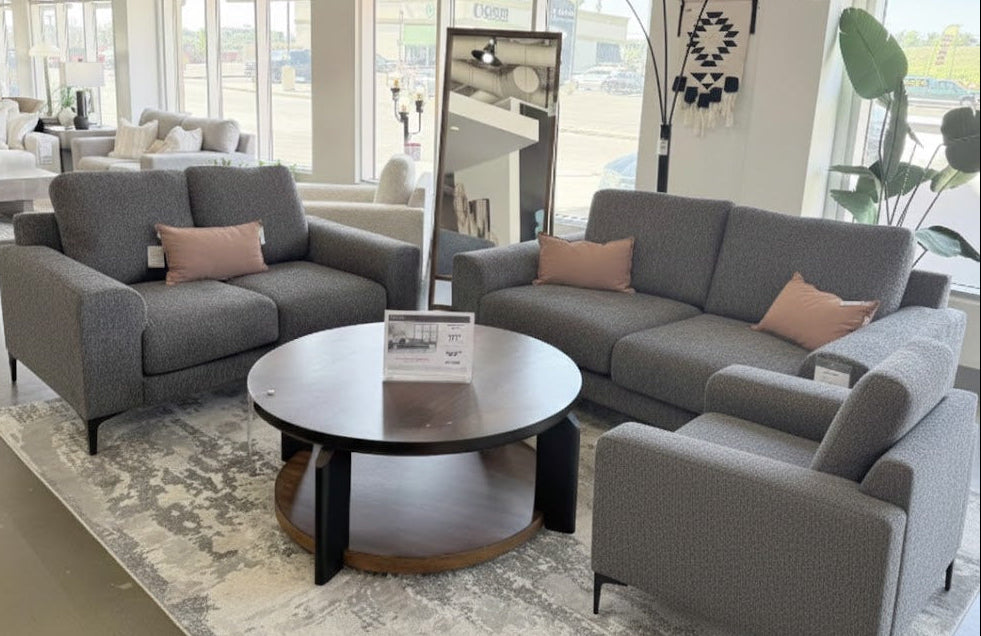 Harrow Pike Sofa, Loveseat and Chair; Pewter – Ashley Furniture