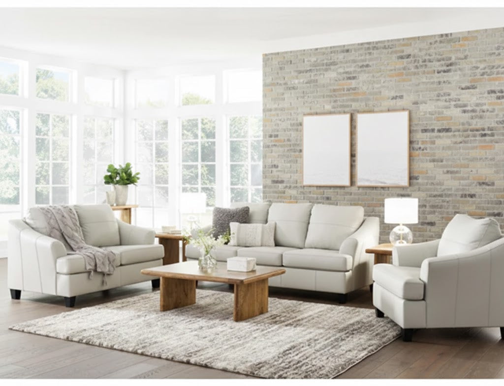 Genoa Sofa Set; Coconut