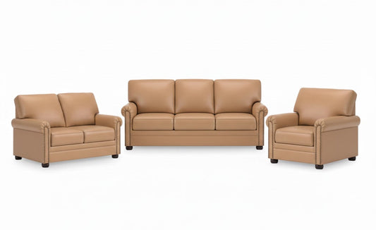 Gaelon Sofa Set; Toffee