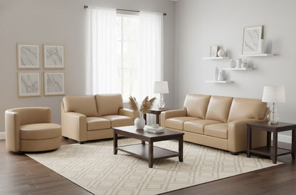 Padova Sofa Set; Toffee