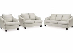 Genoa Sofa Set; Coconut