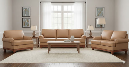 Stoughton Sofa Set; Toffee